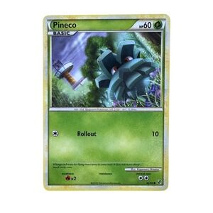 Pineco 62/90 Pokemon Card HeartGold SoulSilver Common 2010 Nintendo MP/LP